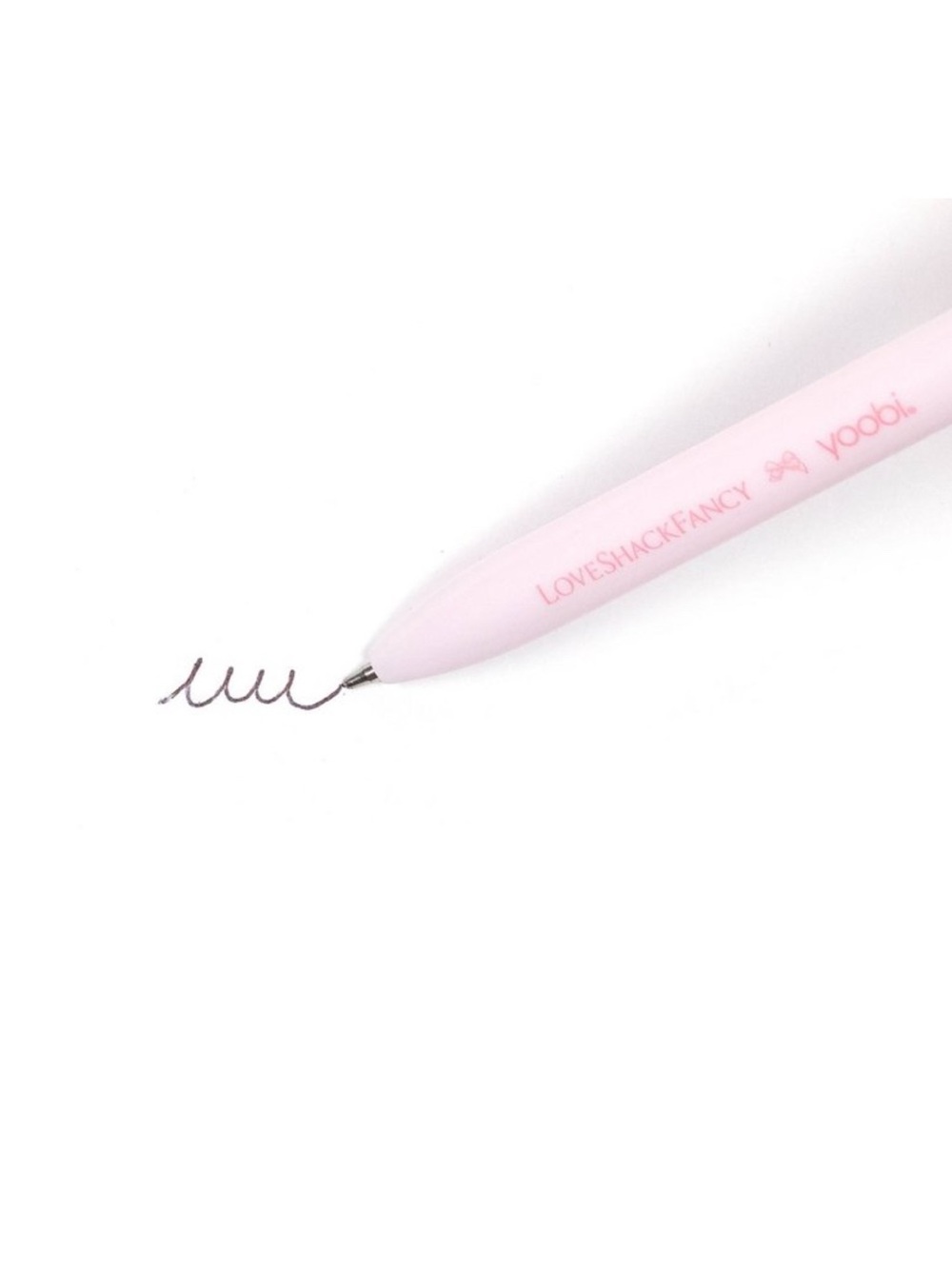 LoveShackFancy x Target Pink Bow Crystal Ballpoint Pen - Picture 4 of 5